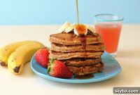 Light and Fluffy Banana Buckwheat Pancakes