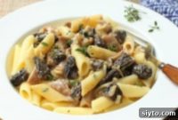 Wild Morel Mushroom Pasta in a Delicate Cream Sauce