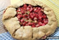 Easy Rhubarb and Spruce Tip Galette