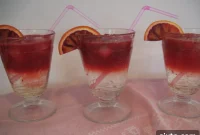 Vibrant Blood Orange Elderflower Fizz
