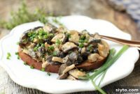 Mushrooms on Toast Simple Joys of Home and Garden