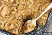 Peanut Butter Banana Baked Oatmeal