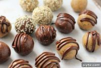 Effortless Vanilla Chocolate Protein Bites