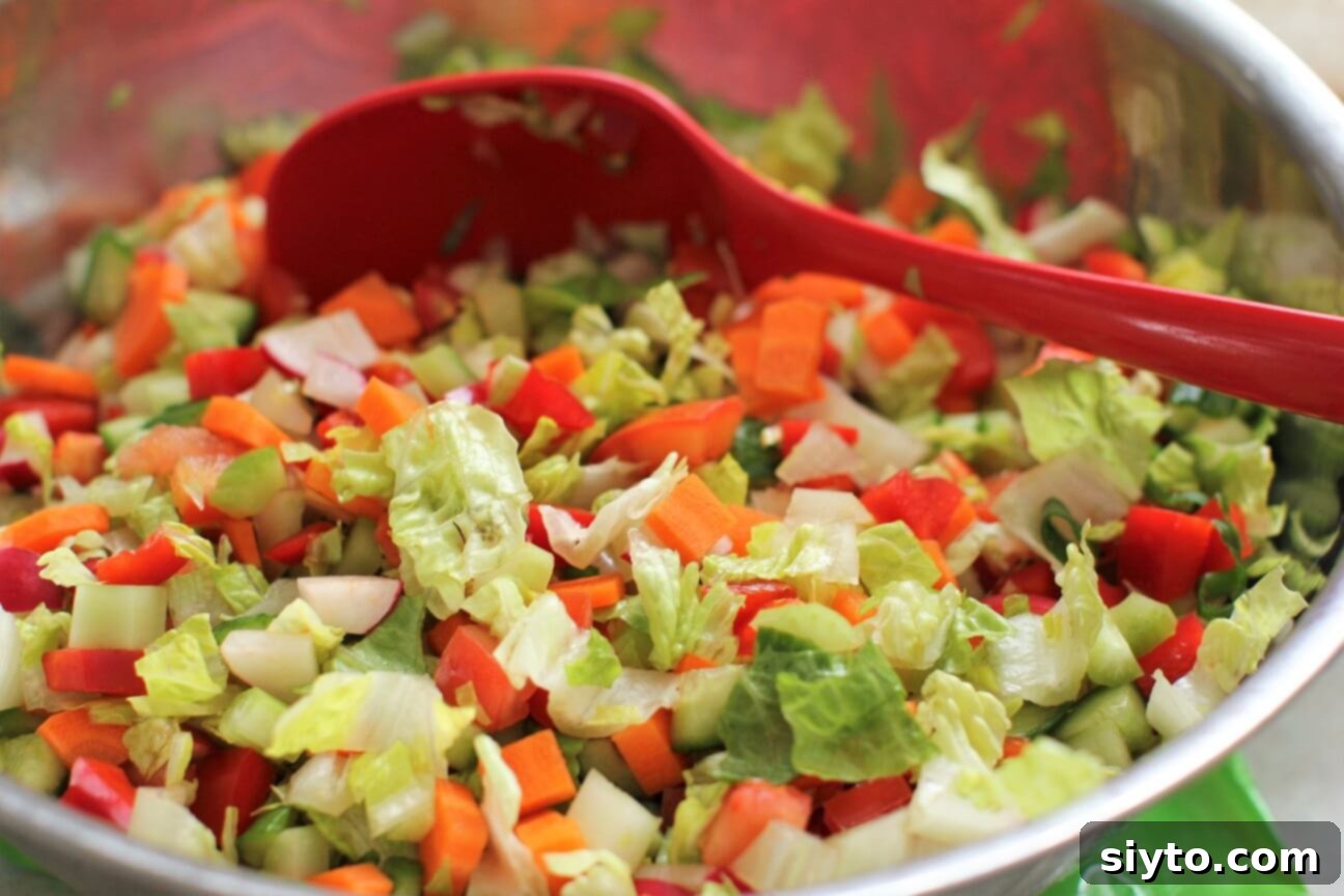 Kids' Kitchen Creations: Simple Chopped Salad 1 featured 20178
