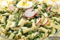 Spring Chive and Egg Pasta Salad