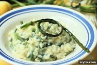 Creamy Garlic Scape Risotto