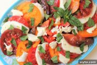 Peak Summer Heirloom Tomato Caprese
