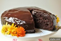 Chocolate Zucchini Bread with Ganache Glaze