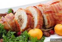 Savory Bacon Wrapped Stuffed Turkey Breast