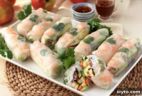 Apple and Shrimp Summer Rolls Bright Light and Delicious