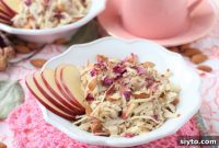 Apple Bircher Overnight Oats with Rose and Cardamom