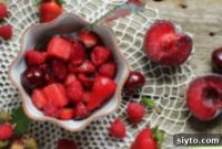 Ruby Red Fruit Salad with Pomegranate Glaze: Four Jewel-Toned Delights