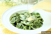 Creamy Buttered Fiddleheads