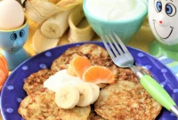 Three Ingredient Banana Oat Pancakes for Young Cooks