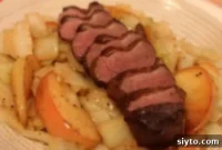 Prairie’s Autumn Gift Seared Duck Breast with Braised Apples and Cabbage