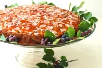 Saskatoon Berry Drizzle Cake