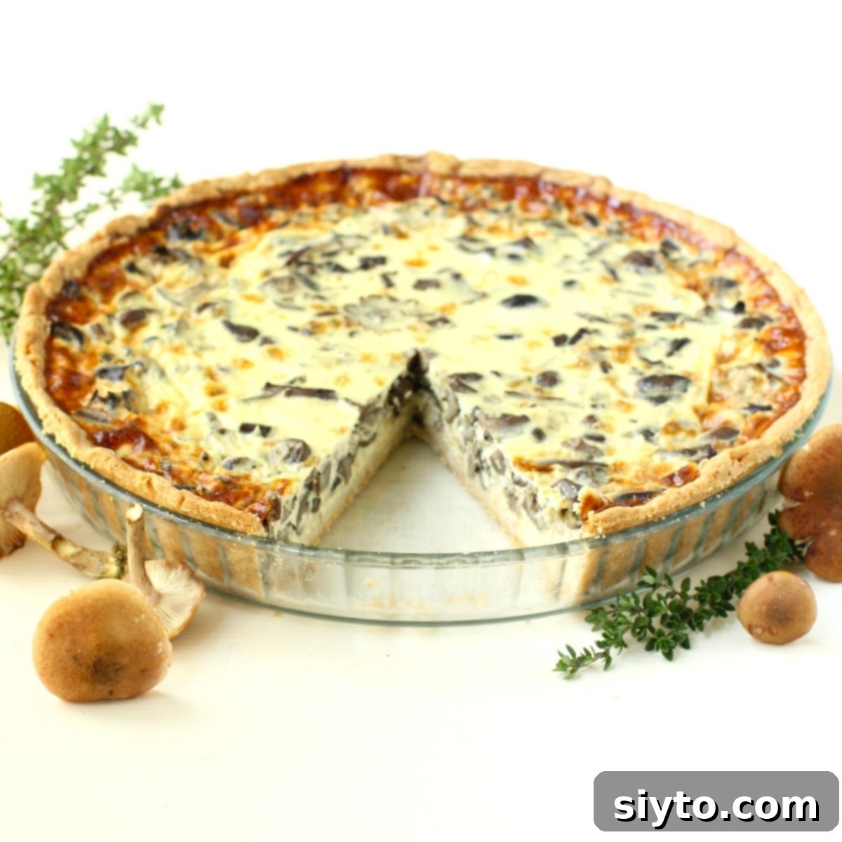 Foraged Fungi Quiche with a Gluten-Free Base 1 featured 34592