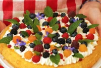 Blossom and Berry Almond Cake for a Fairy Forest Picnic