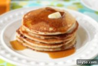 Thick Fluffy Canadian Oat Flour Pancakes