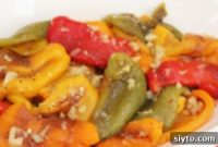 Vibrant Spring Roasted Pepper Salad with Garlic-Balsamic Dressing