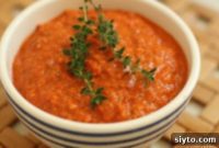 Grilled Chicken with Roasted Red Pepper Romesco