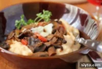 Creamy Lentils with Mushroom Ragu