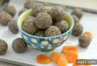 Apricot Orange Dinosaur Egg Energy Balls