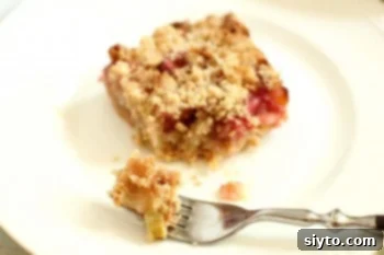Mom's Signature Rhubarb Custard Crumble Cake 1 featured 6753