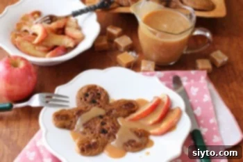 Gingerbread Pancake Magic Apples and Caramel Drizzle 1 featured 7948