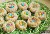 Kid-Friendly Rice Krispie Easter Egg Nests