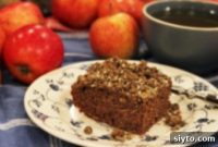 Wholesome Apple Buckwheat Crumble Cake