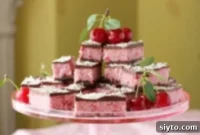 Evans Cherries Elevate These No-Bake Coconut Bars