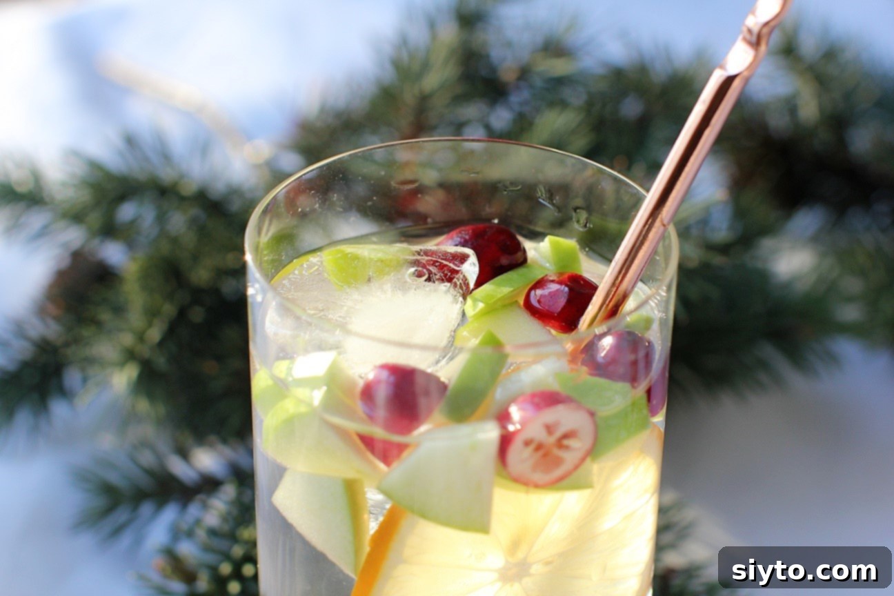 apple cranberry detox water