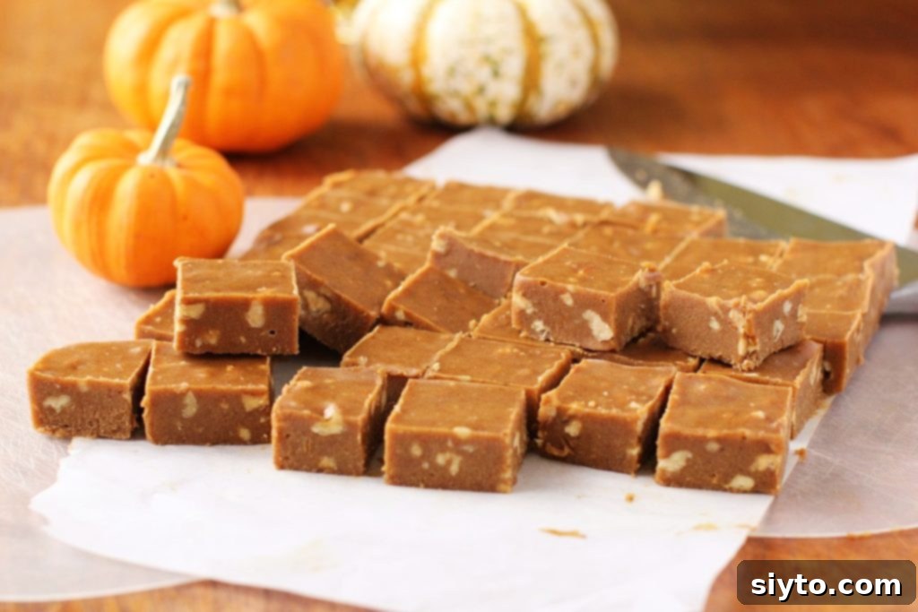 Christmas Baking; pumpkin freezer fudge is a healthy alternative