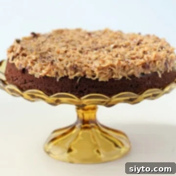 German Chocolate Cake recipe - single layer for a smaller group