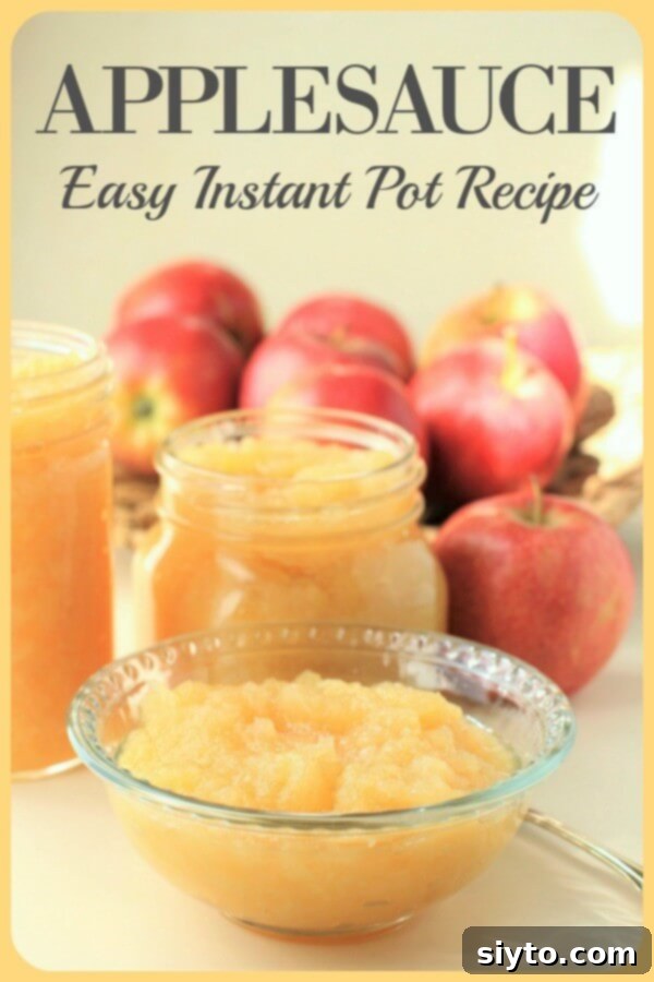 Instant Pot Applesauce No Added Sugar Plus a Kiwi Twist 12 Instant Pot Applesauce is bright and fresh. No sugar added. It's fruity and can be made chunky or smooth, perfect for healthy eating.