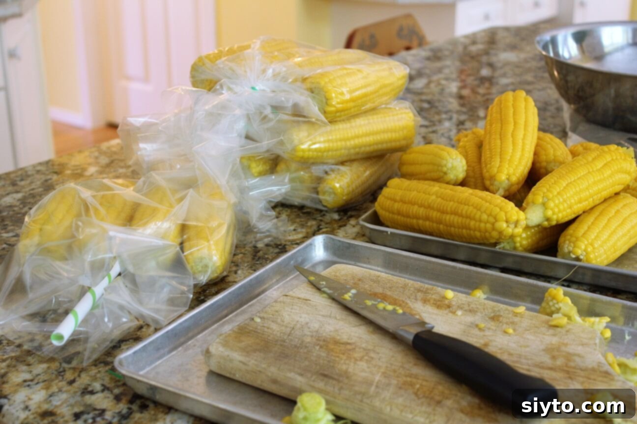 Mısır Nasıl Dondurulur? Koçanlı veya Tane Halinde Doğru Saklama Yöntemleri 14 filling bags with cobs to freeze