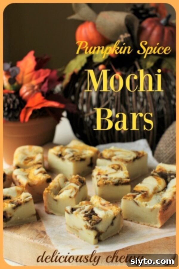  Pumpkin Spice Mochi Bars Banner