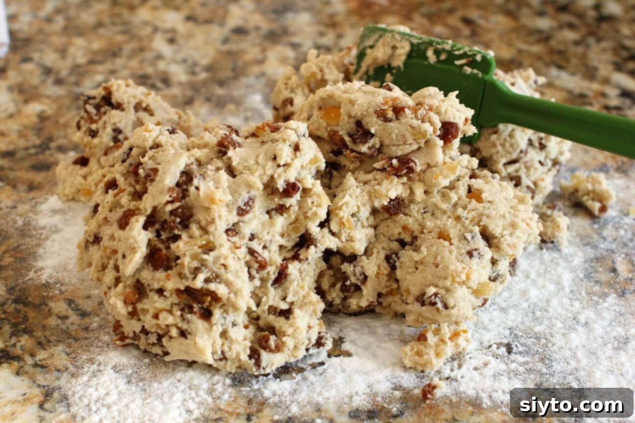 Quarkstollen: The Quicker German Christmas Cake 6 dough is made and piled onto the counter