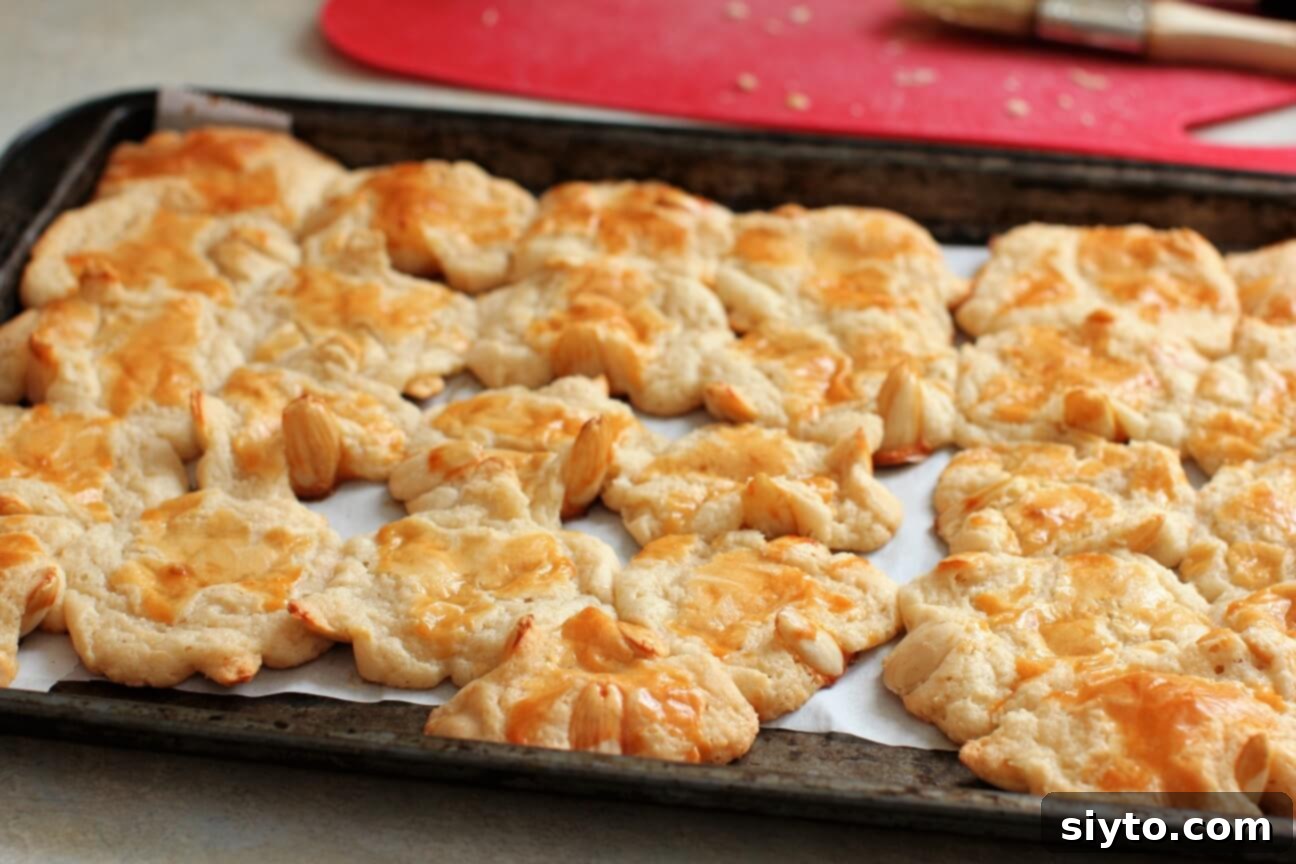 a pan full of flat cookie puddles