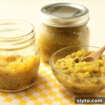 jar of relish and bowl