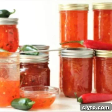 both types of jars, jalapeno on the left, super hot dried peppers on the right