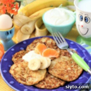 Three Ingredient Banana Oat Pancakes for Young Cooks 2 thumbnail of banana oat pancakes