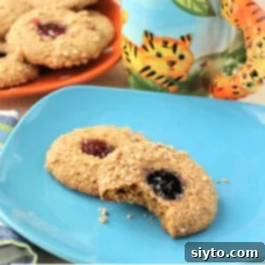 jam cookies on a plate thumbnail