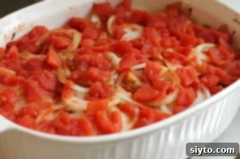 Comforting Shipwreck Casserole Slow Cooker Meal 2 Top view of cooked Shipwreck Casserole