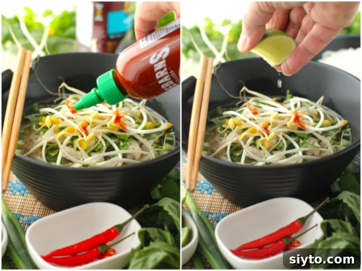 adding hoisin sauce and chili sauce.