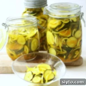 Square thumbnail of 3 jars of bread & butter pickles, with a small bowlful in front.
